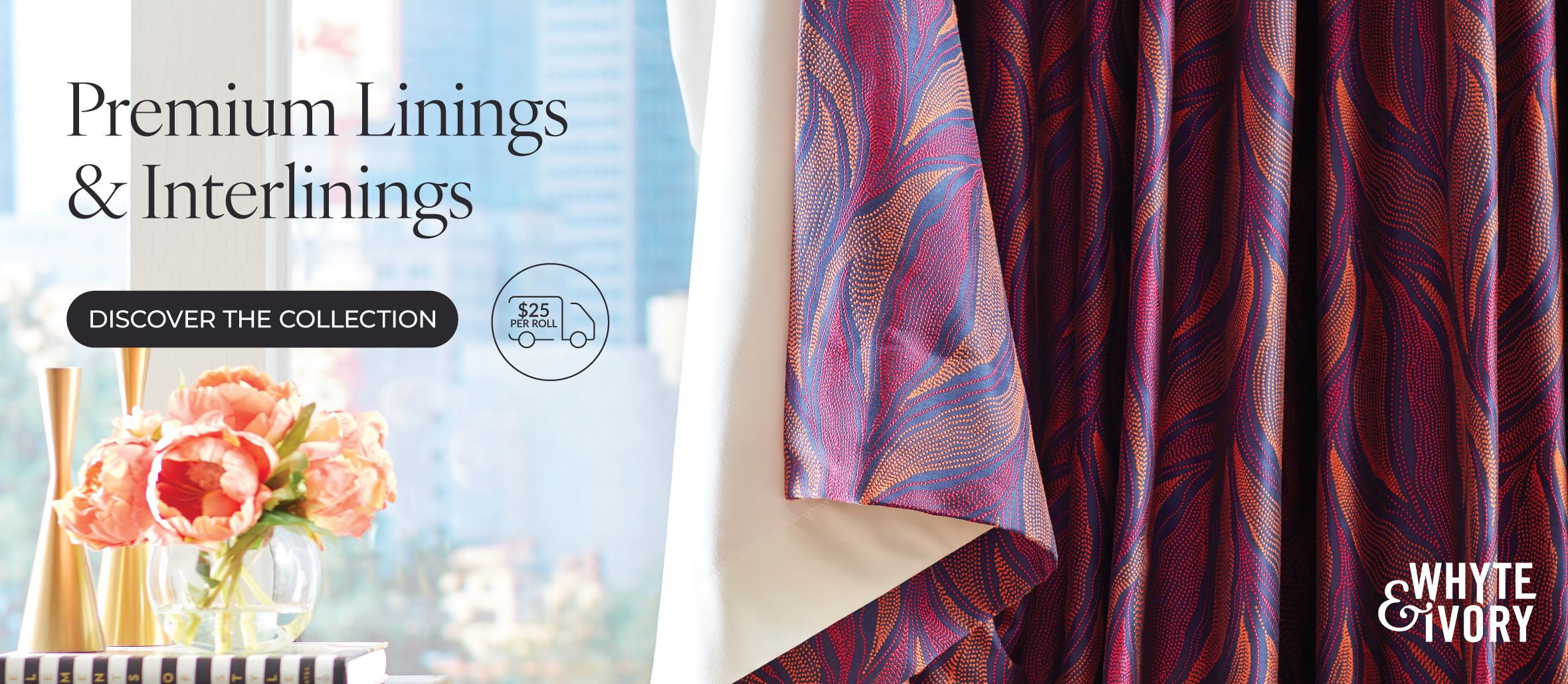 Explore the Whyte & Ivory Drapery Linings Collection