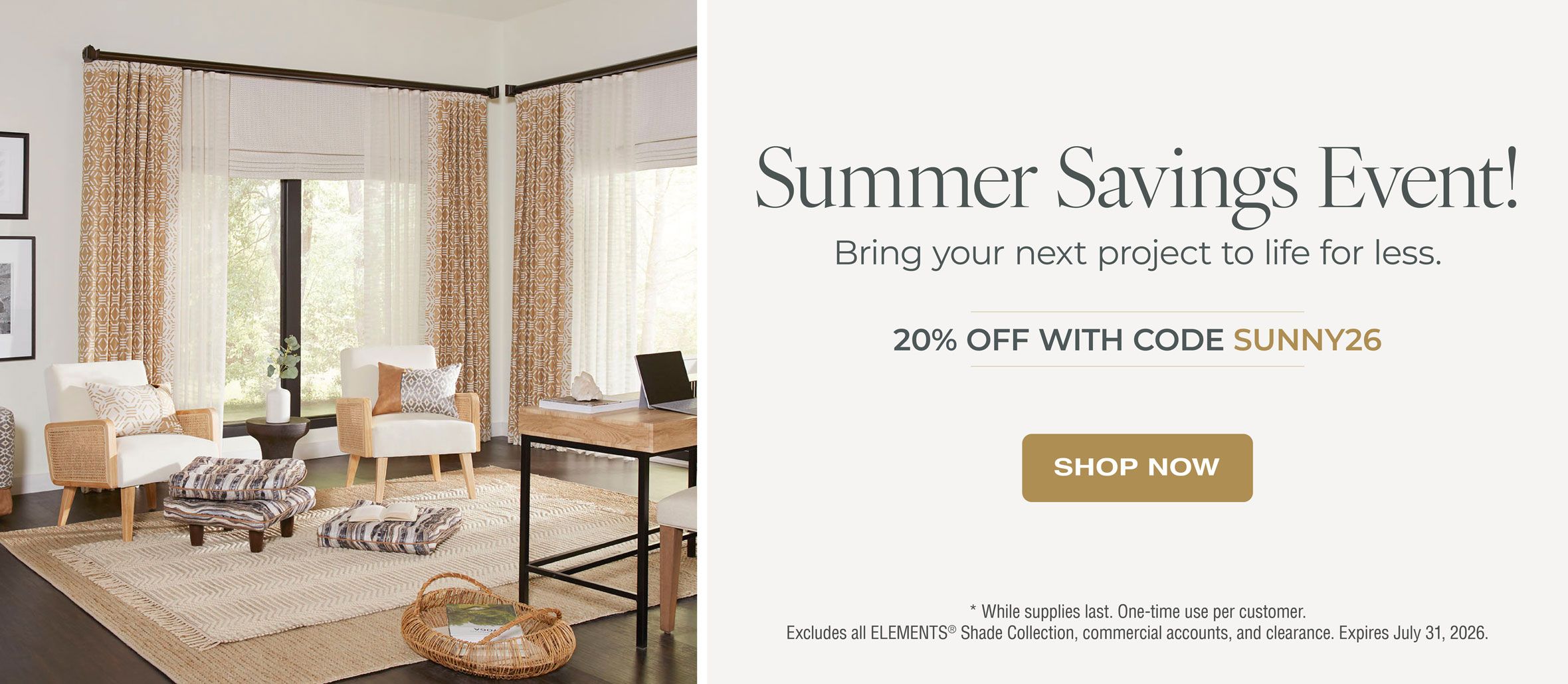 Use code SUNNY26 at checkout to save 20%.