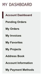 My Account Dashboard
