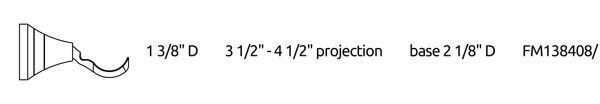 Bypass Turned Bracket Dimensions