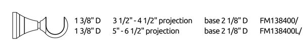 Turned Bracket Dimensions