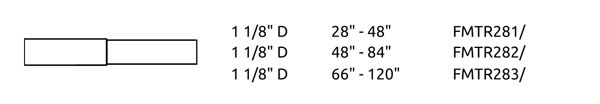 AriA Metal Hardware Telescoping Poles
