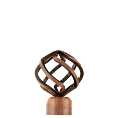 1 1/8" Bird Cage Finial, Antique Copper