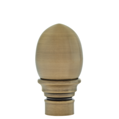 New 1 1/8" Egg Finial /AB