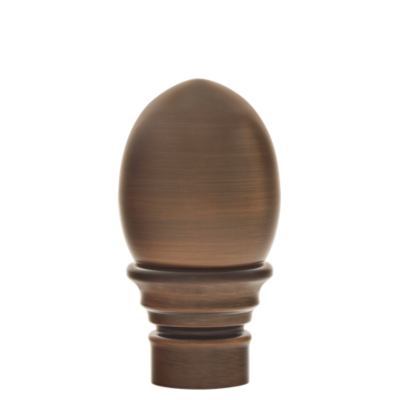 New 1 1/8" Egg Finial /BZ