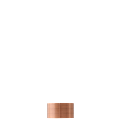 1 1/8" Plain End Cap Finial, Antique Copper