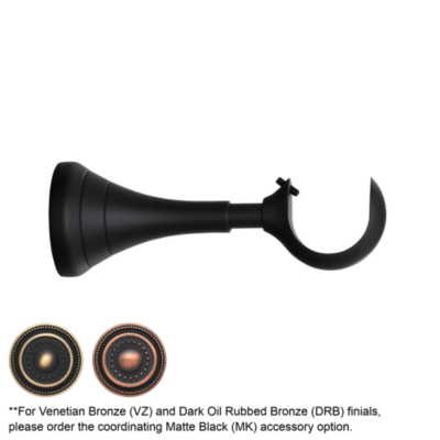 1 3/8" Turned Bracket 5" - 6 1/2" Projection /MK