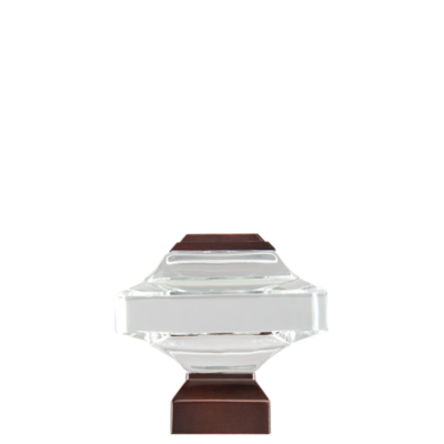 1 1/8" Beveled Glass Square /ORB