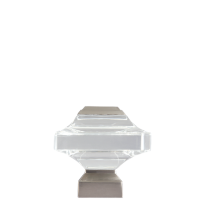 Beveled Glass Square Finial Artisan AriA Metal Hardware