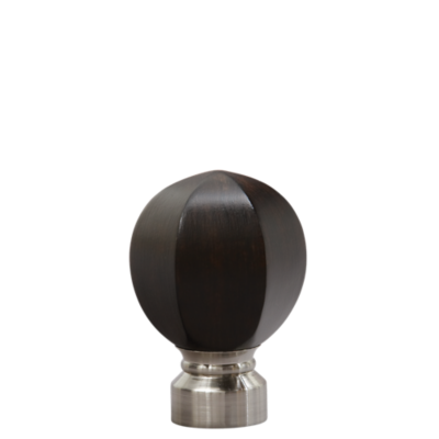 1 1/8" Carved Facet Ball /ES/BN