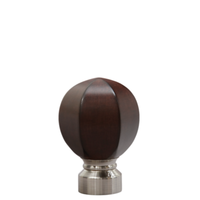 1 1/8" Carved Facet Ball /MA/BN