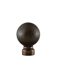 1 1/8" Rustic Forged Ball /BR/BZ