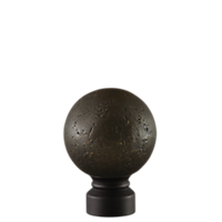 1 1/8" Rustic Forged Ball  /BR/MK