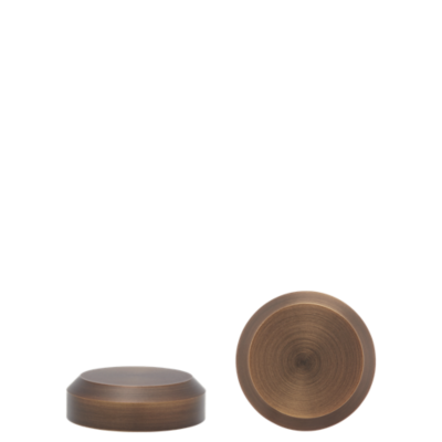 1 1/8" Beveled Disc End Cap /BZ