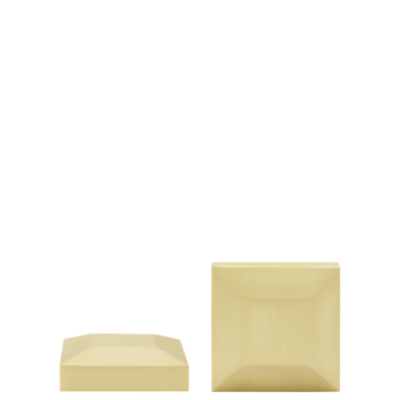 1 1/8" Beveled Square End Cap /SG