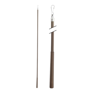 Metal Baton with Steel Clip 36" /BZ
