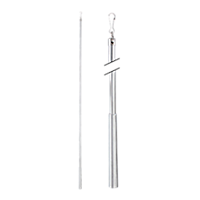 Metal Baton with Steel Clip - 36" /CH