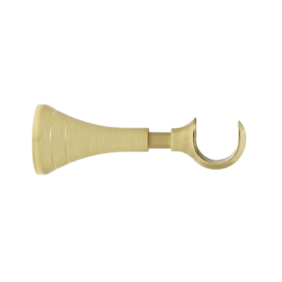 1 1/8" Turned Bracket 5" - 6 1/2" Projection, Brushed Brass