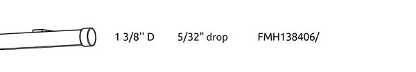 AriA H-Rail Traverse Metal Hardware Single Rod Kit Ceiling Clip