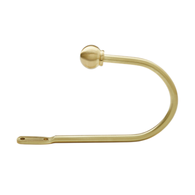 1 1/8" Ball Holdback, Brushed Brass