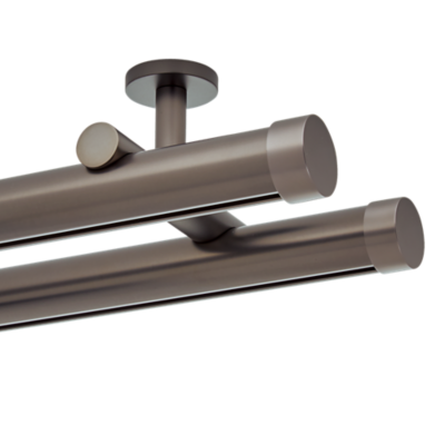 1 3/8 H-Rail Double Rod Kit | Ceiling Mount