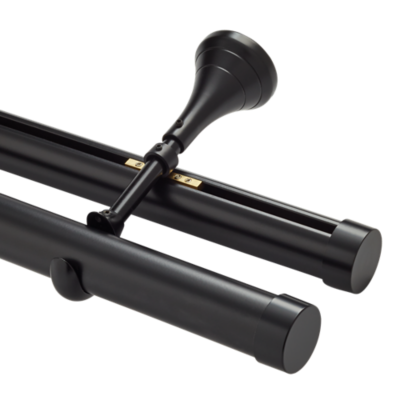 1 3/8" Mixed Double Rod Kit | Wall Mount 12' /SK