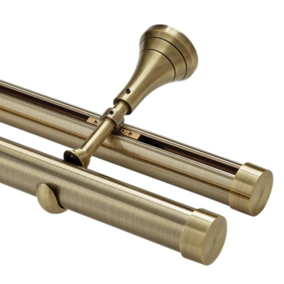 1 3/8" Mixed Double Rod Kit | Wall Mount 8' /AB