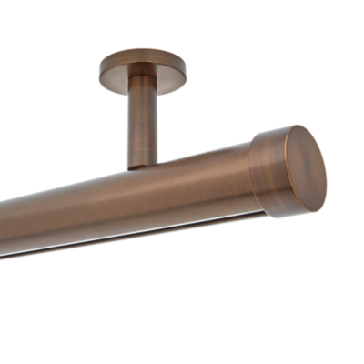 1 3/8" Single Rod Kit | Ceiling Mount 6' /BZ