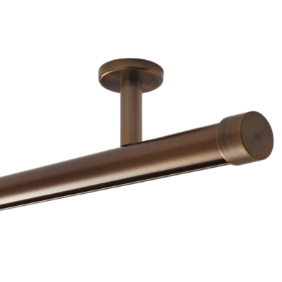 1 1/8" Single Rod Kit | Ceiling Mount 6' /BZ