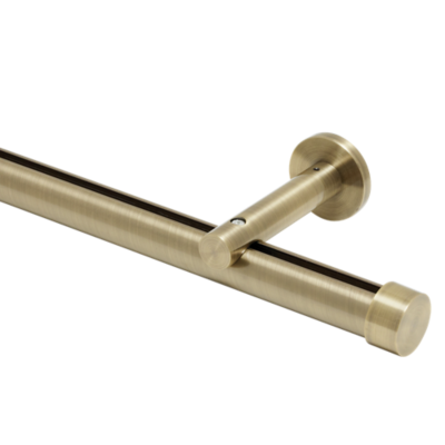 1 1/8" Single Rod Kits | Wall Mount 3 1/2" Projection 12' /AB