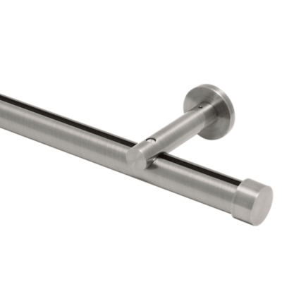 1 1/8" Single Rod Kits | Wall Mount 3 1/2" Projection 12' /BN