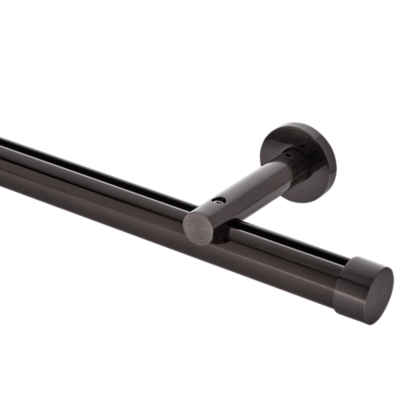 1 1/8" Single Rod Kits | Wall Mount 3 1/2" Projection 8' /BBN