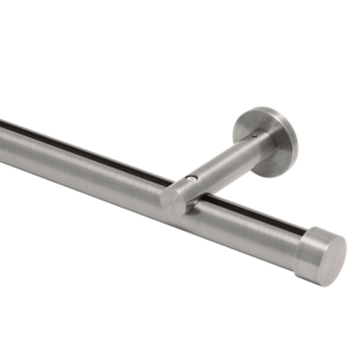 1 1/8" Single Rod Kits | Wall Mount 3 1/2" Projection 8' /BN