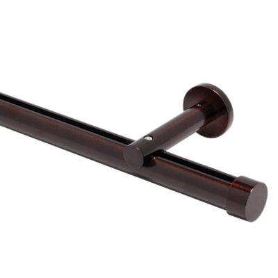 1 1/8" Single Rod Kits | Wall Mount 3 1/2" Projection 8' /ORB