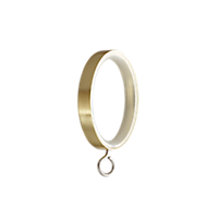 1 1/8" Ring with Eyelet, Brushed Brass