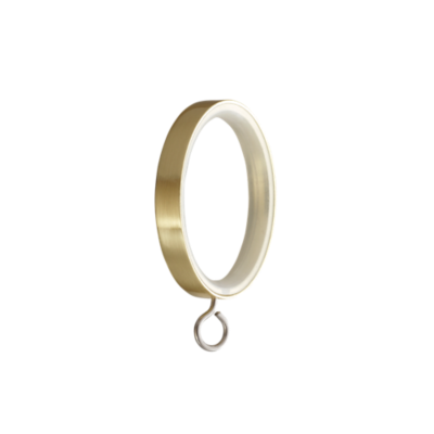 1 1/8" Ring with Eyelet, Brushed Brass