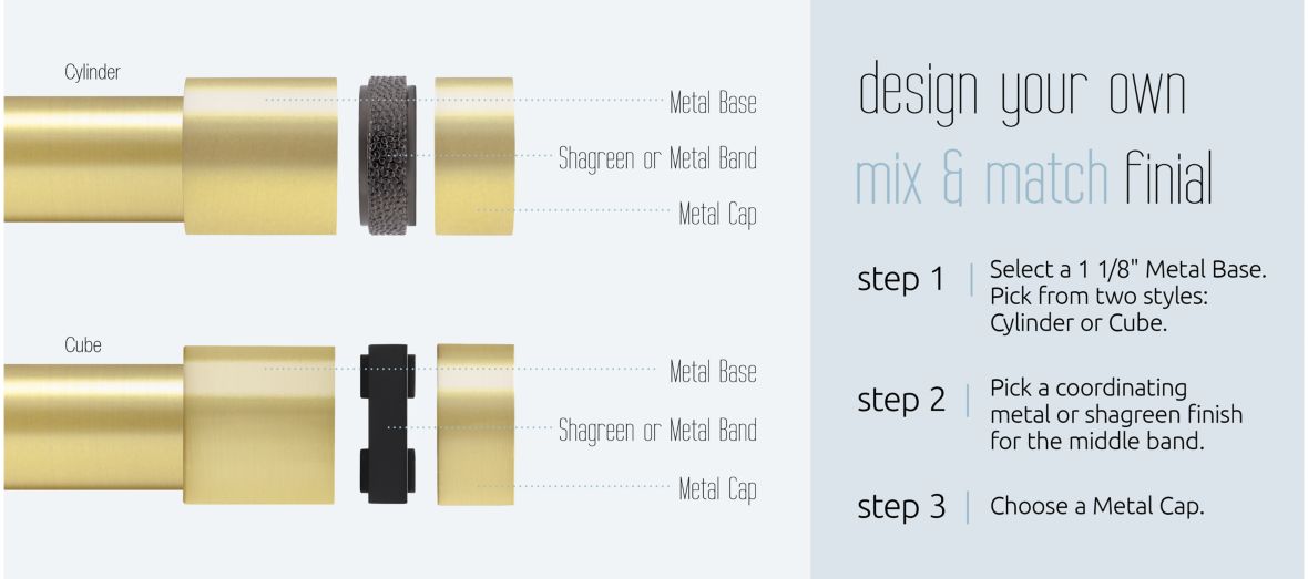 Design your own mix & match finial