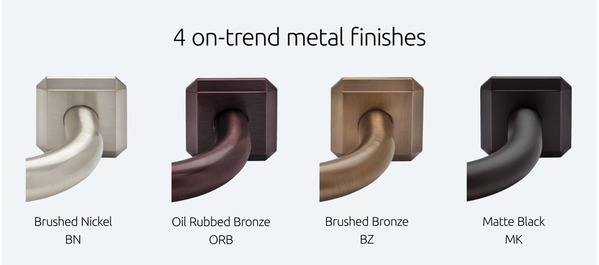 4 on-trend metal finishes