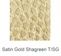 Satin Gold Shagreen Finish