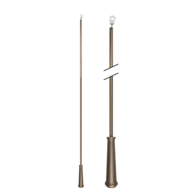 48" Baton with Plastic Attachment /AP