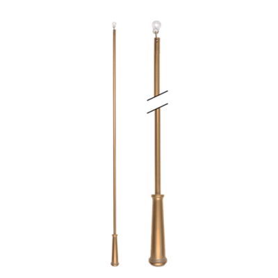 48" Baton with Plastic Attachment /GLD