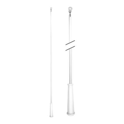48" Baton with Plastic Attachment /WH