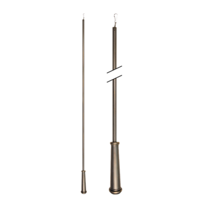 36" Baton with Steel Clip /MS