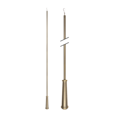 48" Baton with Steel Clip /AS