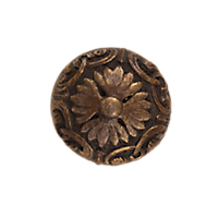 Flower Medallion Button Embellishment /OWG, Sew-on Button