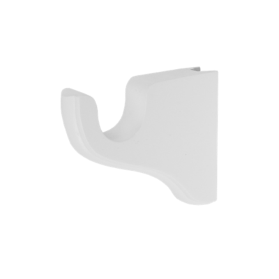 1 3/8" Flushmount Single Bracket, 3 1/2" Return /WH