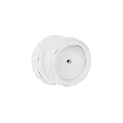 1 3/8" Iron Scroll Inside Mount /WH