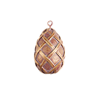 Basket Weave Egg Decorative Tassel /TAG