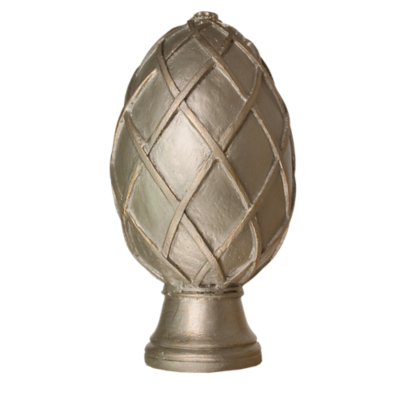 3" Basket Weave Egg Finial /AS