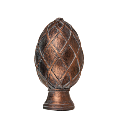 2" Basket Weave Egg Finial /CP